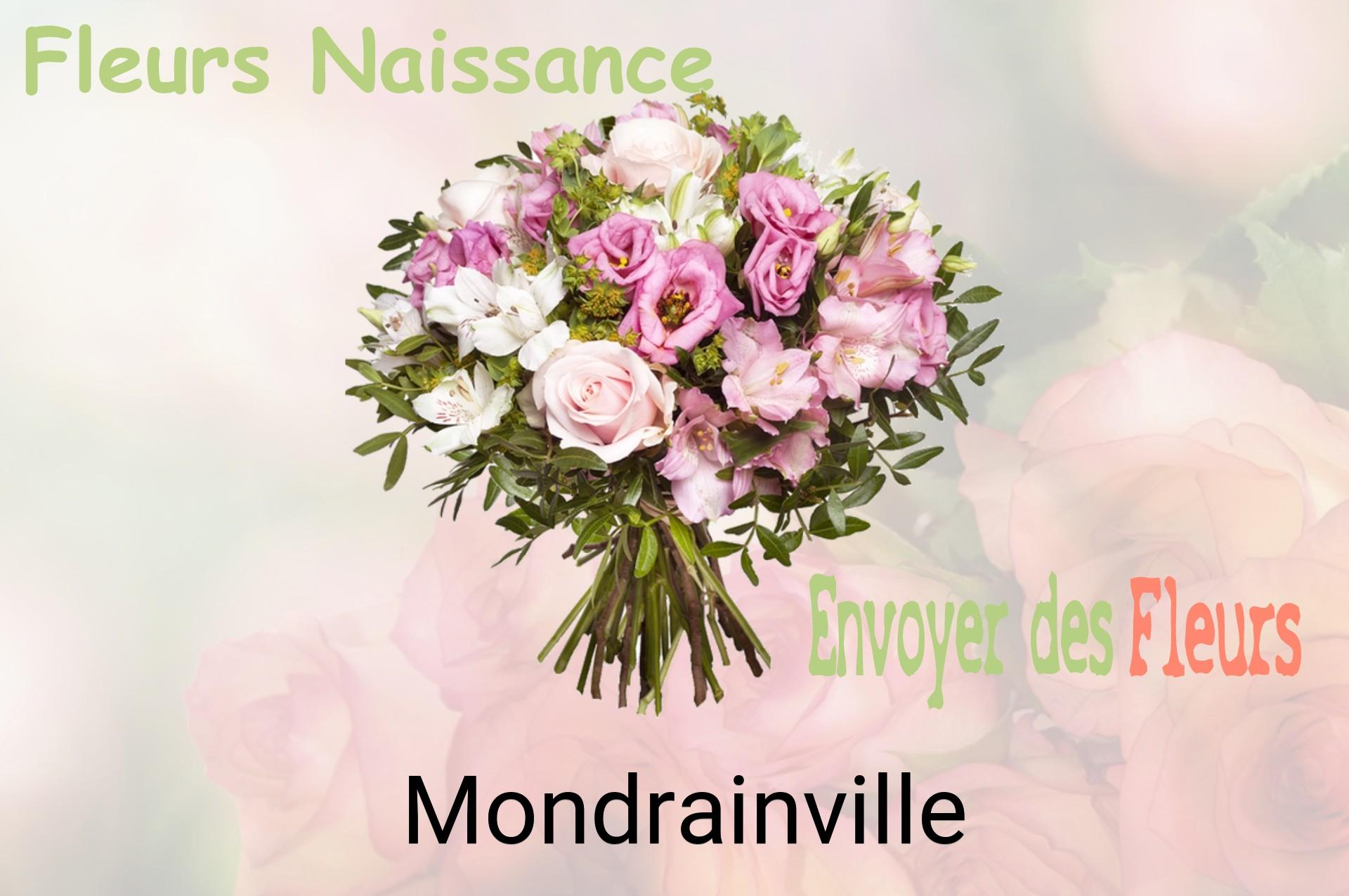 Bouquet de fleurs de naissance livré à Mondrainville